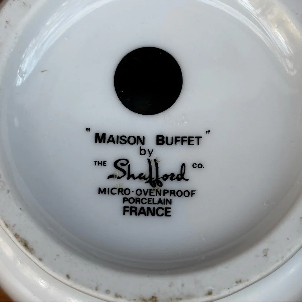 MAISON BUFFET SHAFFORD CO OVEN TO TABLE SOUFFLE BOWL